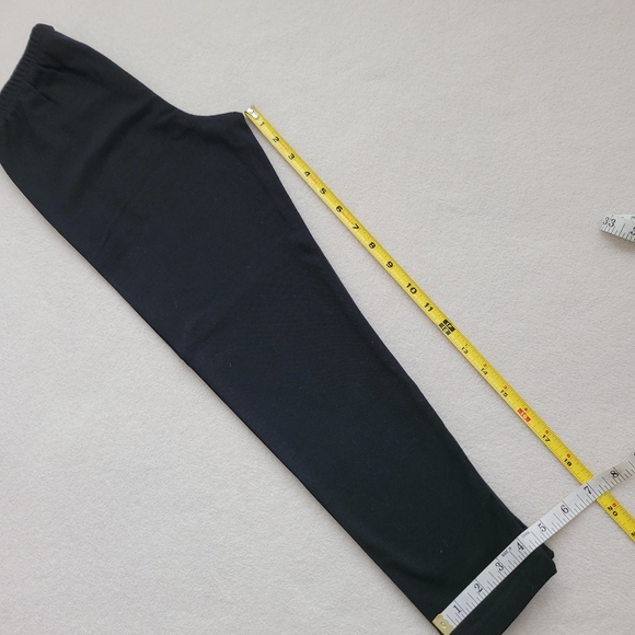 Y2K High Waist Cropped Leggings NWOT black | G.W. Sport - Picture 3 of 11